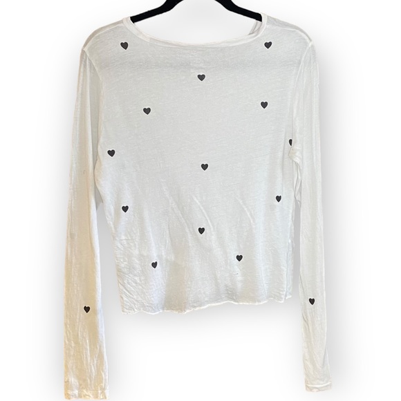 2for$30 PINK Victoria’s Secret Heart Cropped Long Sleeve T-shirt Size Medium - Picture 6 of 10